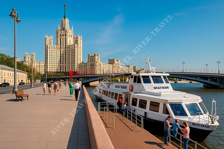 Речная прогулка: Китай-город — Нескучный сад — главные места Москвы за 30 минут!
